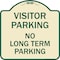 Signmission Reserved Parking Visitor Parking No Long-Term Parking Heavy-Gauge Alum, 18" x 18", TG-1818-23022 A-DES-TG-1818-23022 - alternate 1